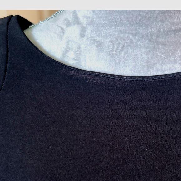 Frank Lyman Black Sheath Dress Embellished 3/4‎ Sleeve Career Cocktail 8 - Picture 3 of 12